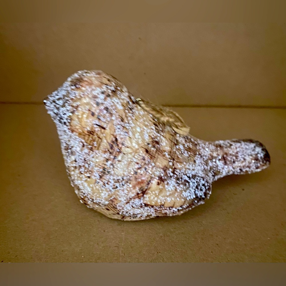 Chunky bird music ornament